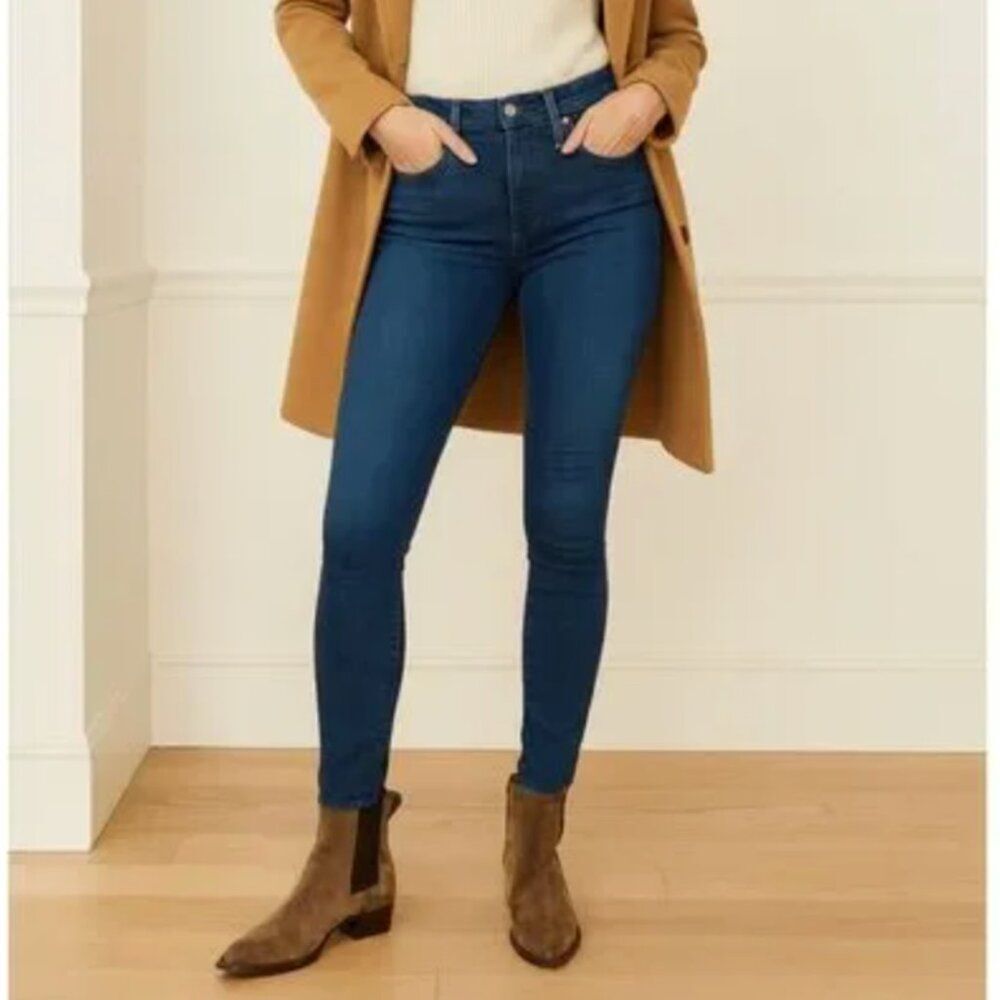 MOTHER Denim Blue High Waisted Looker Give Me Liberty Jeans Women's Size 27